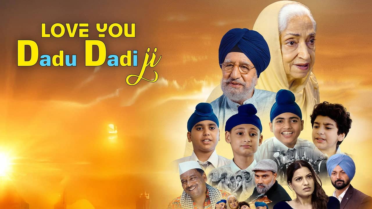 Love You Dadu Dadi Ji backdrop