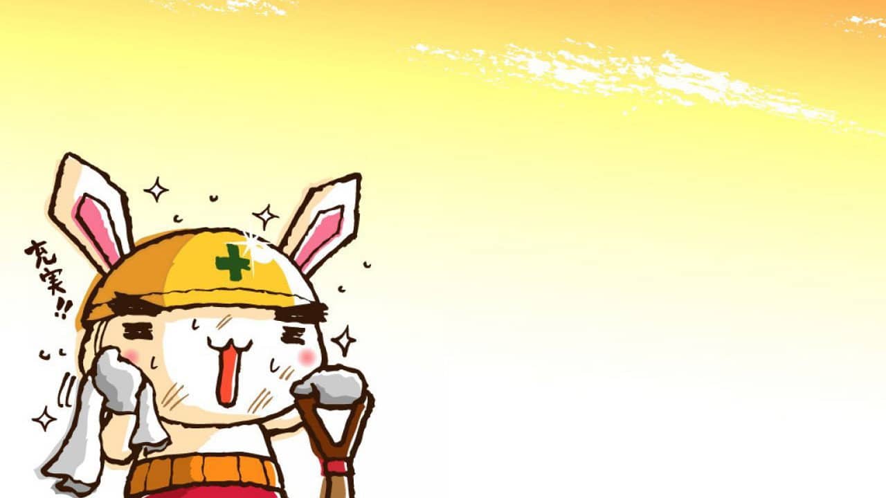 Zenryoku Usagi backdrop