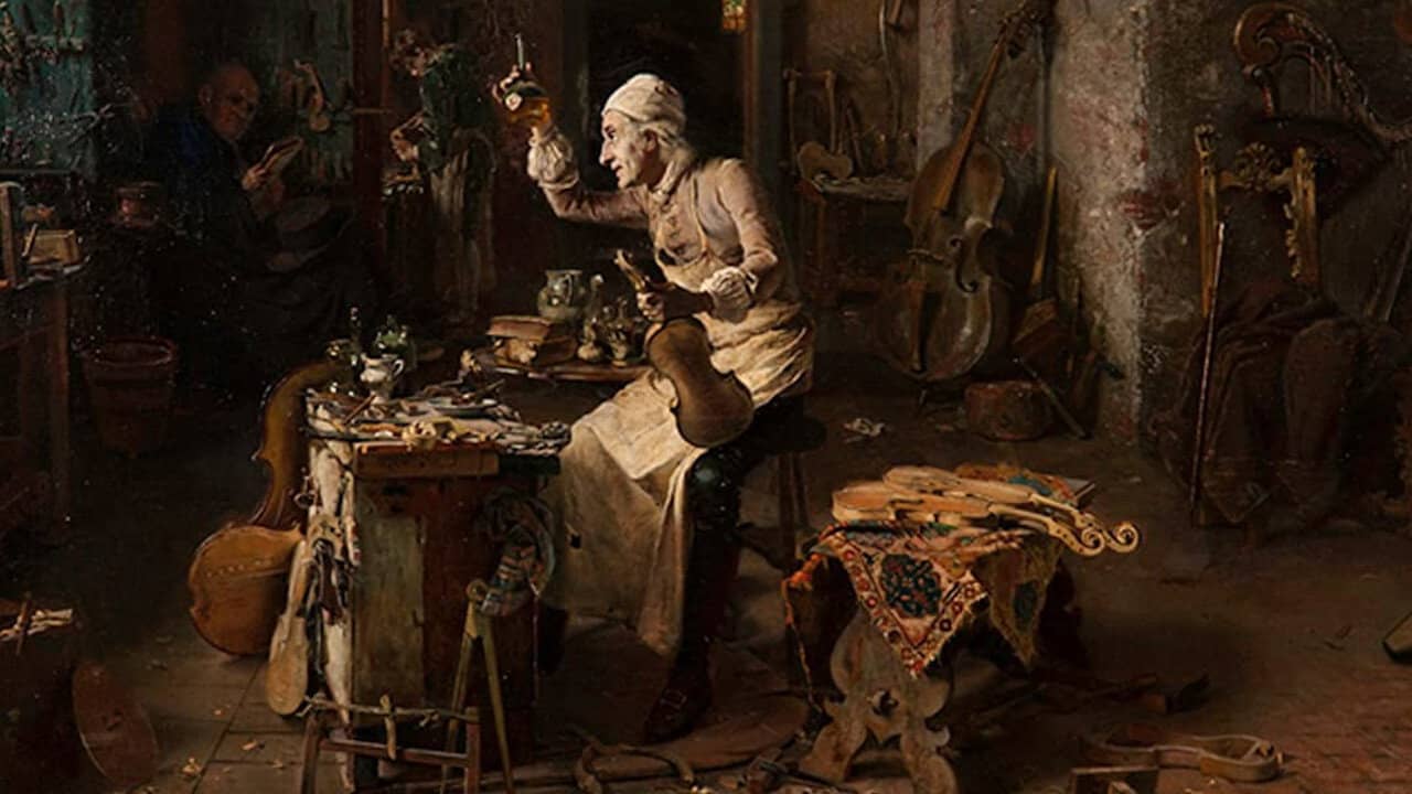 Violin Masters: Two Gentlemen Of Cremona backdrop
