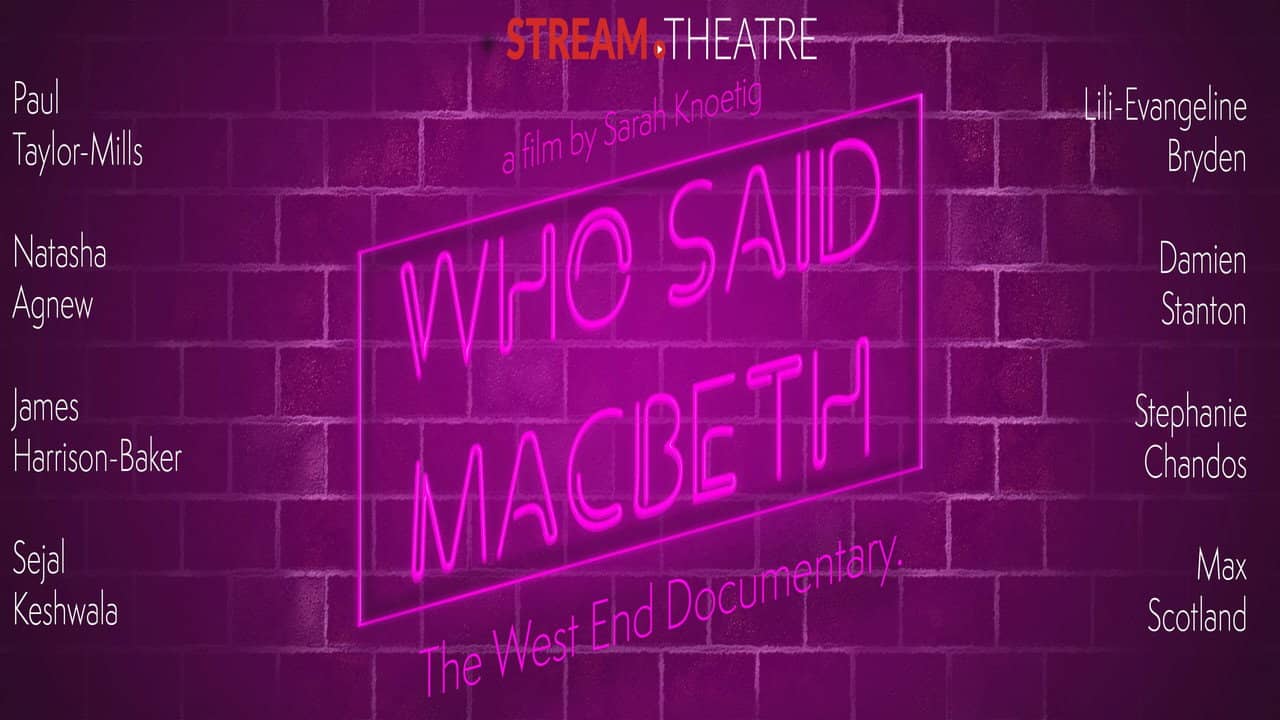 Who Said Macbeth backdrop