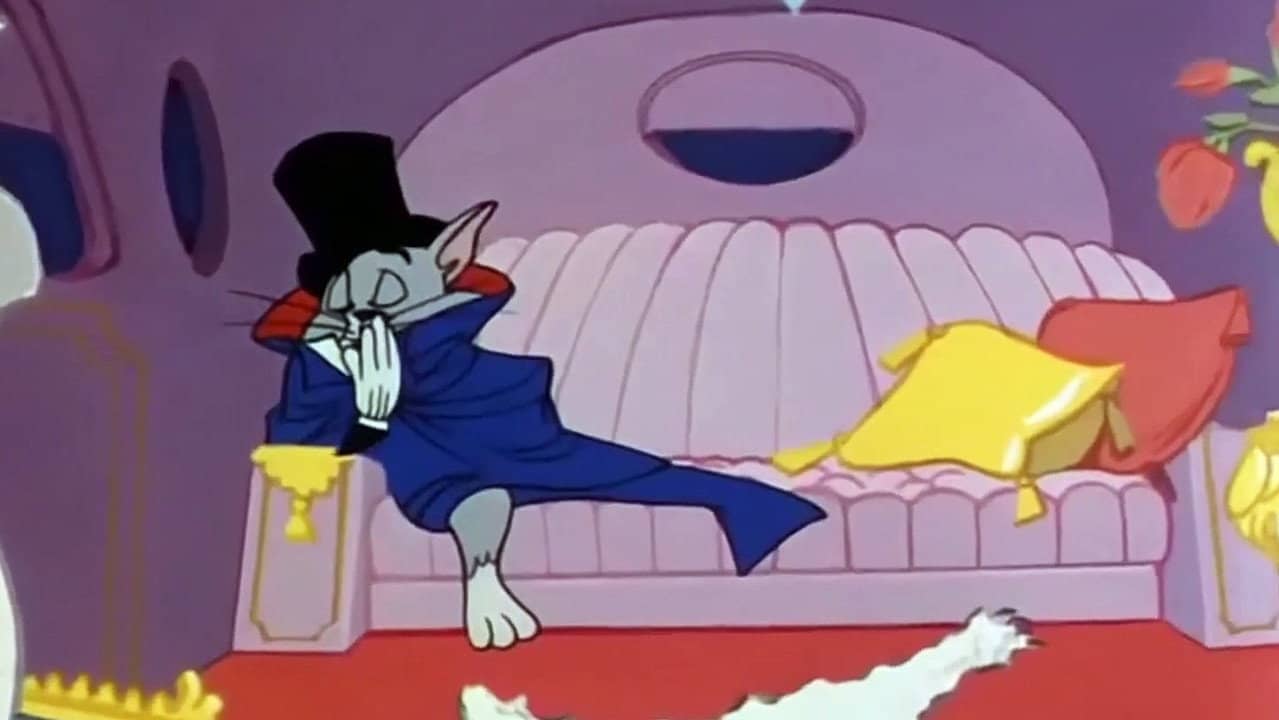 The Cat Above and the Mouse Below backdrop