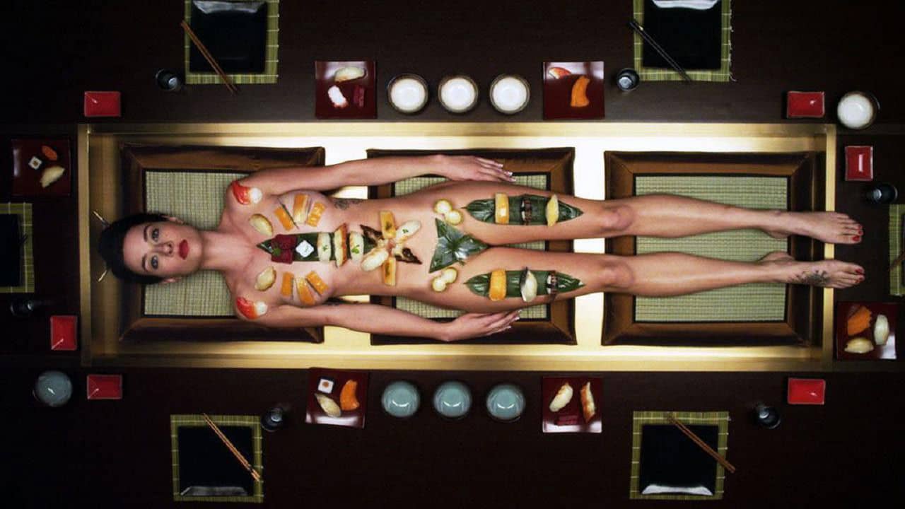 Sushi Girl backdrop