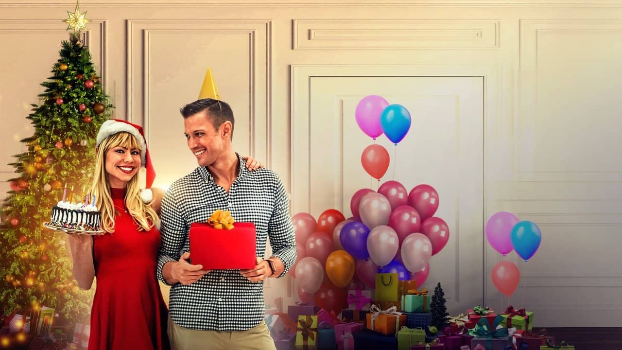 Merry Birthday, Happy Christmas backdrop