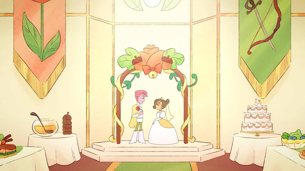 The Acorn Princess backdrop