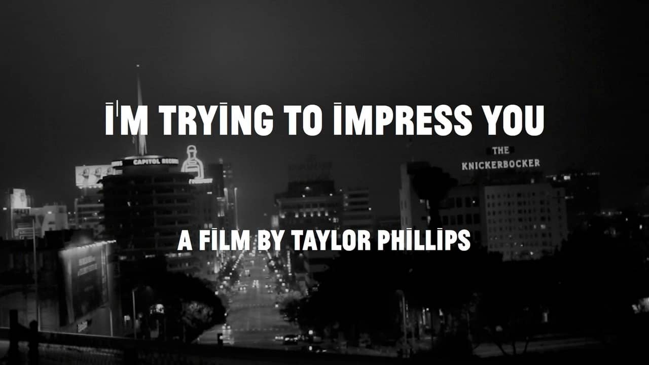 I'm Trying to Impress You backdrop