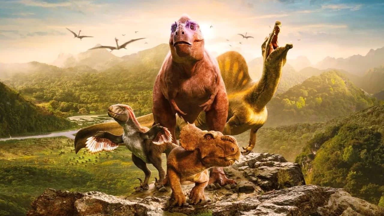 Sur la Terre des Dinosaures backdrop