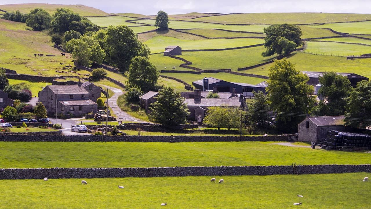 The Yorkshire Dales and The Lakes backdrop
