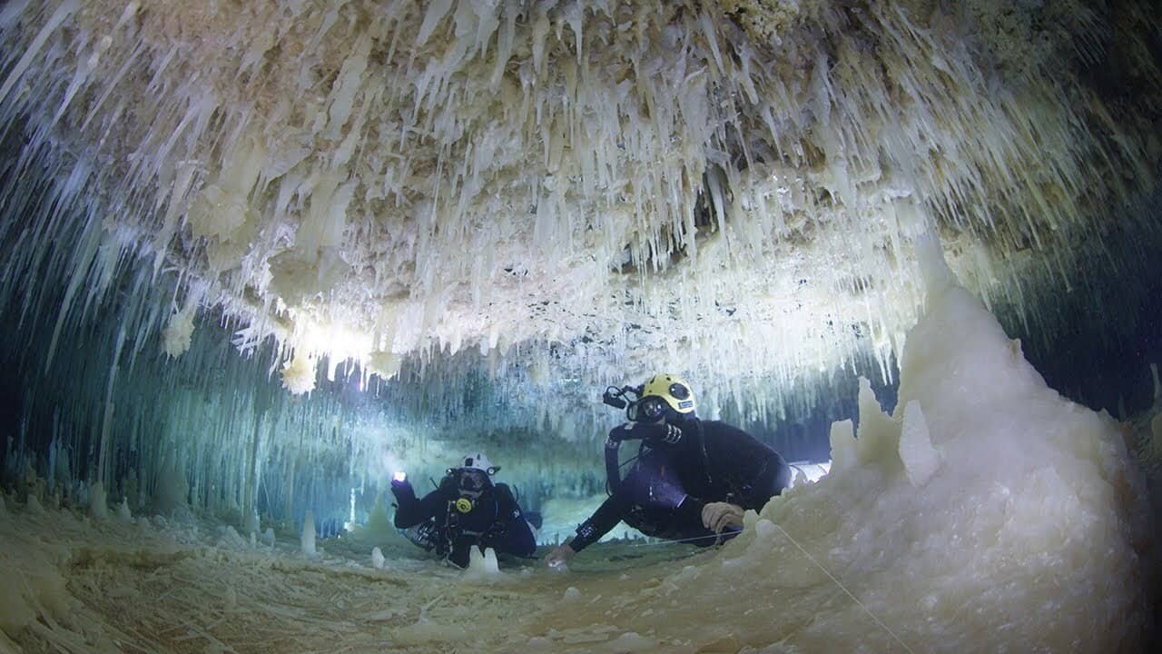 Ancient Caves backdrop