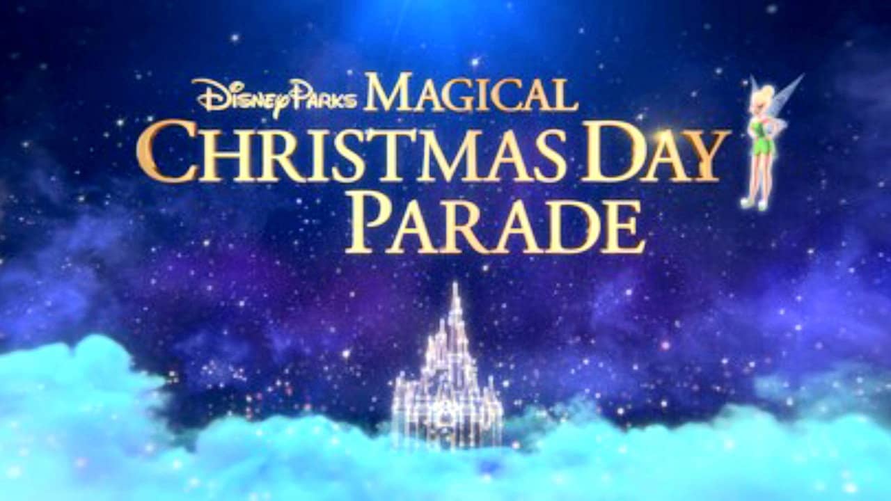 Disney Parks Magical Christmas Day Parade backdrop