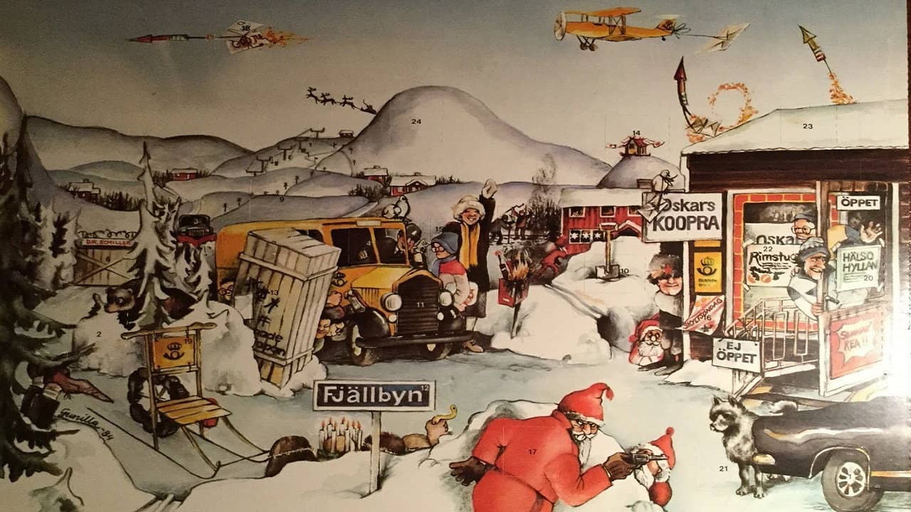 Julstrul med Staffan och Bengt backdrop