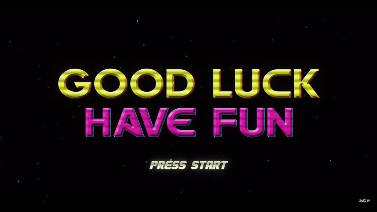 Good Luck Have Fun backdrop