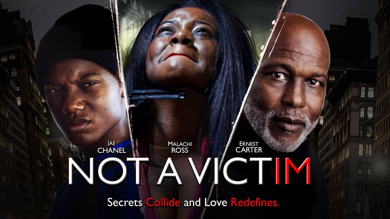 Not a Victim backdrop