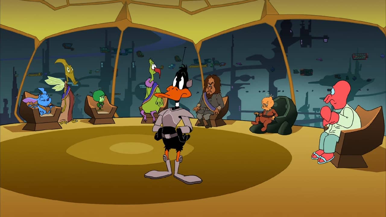 Duck Dodgers in Attack of the Drones backdrop