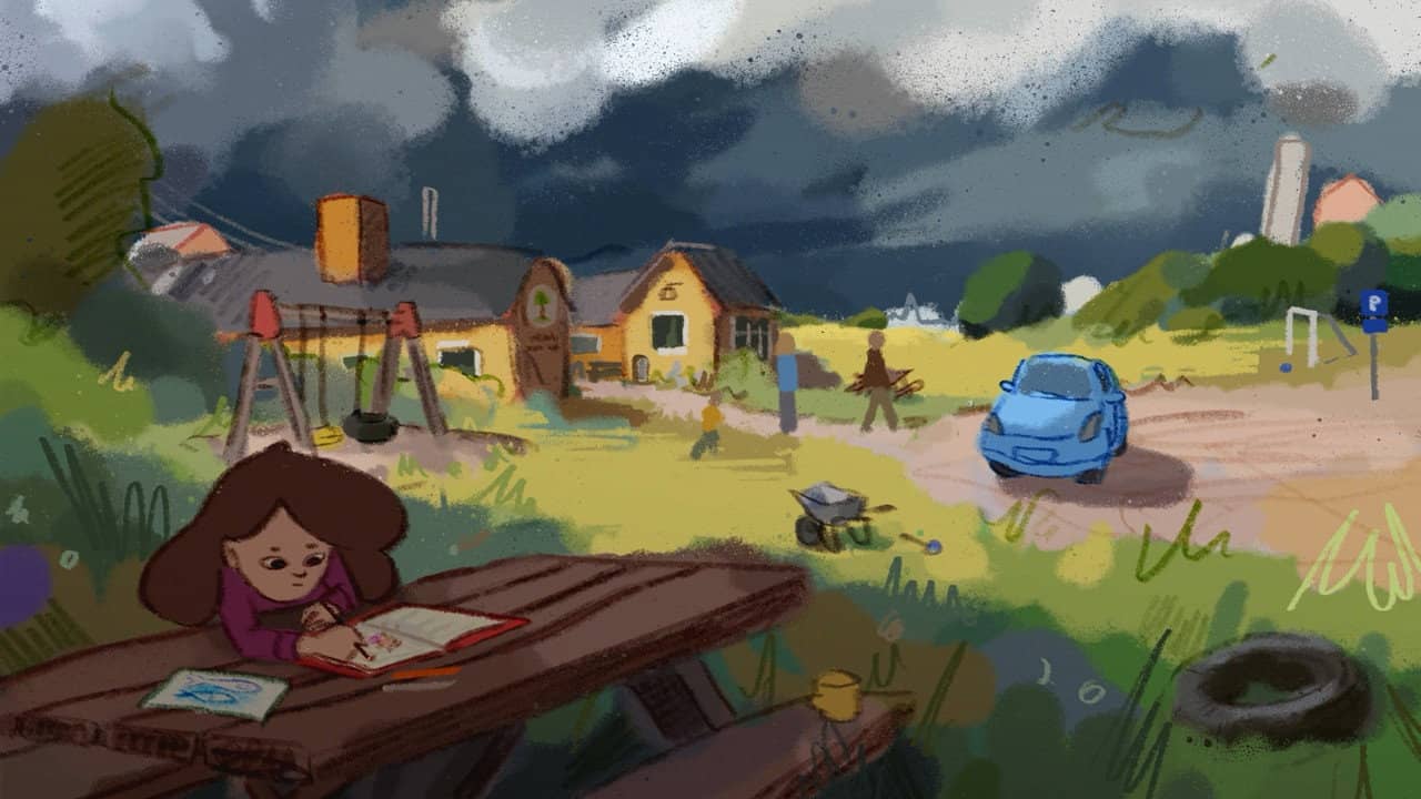 Puddle backdrop