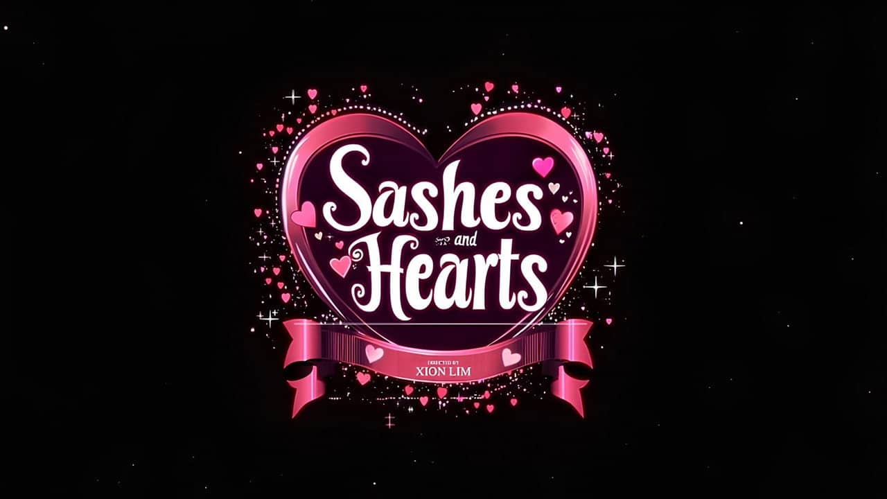 Sashes and Hearts backdrop