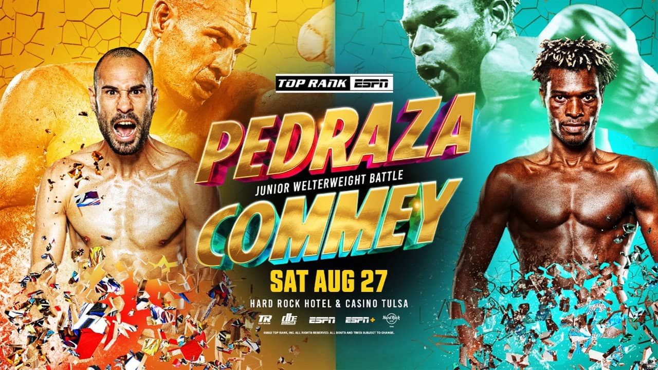 Jose Pedraza vs. Richard Commey backdrop