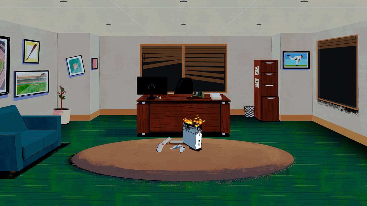 Curt Schilling's Imperfect Game backdrop
