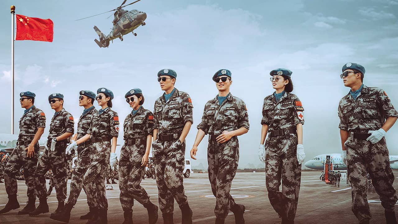 Chinese Peacekeeping Force backdrop