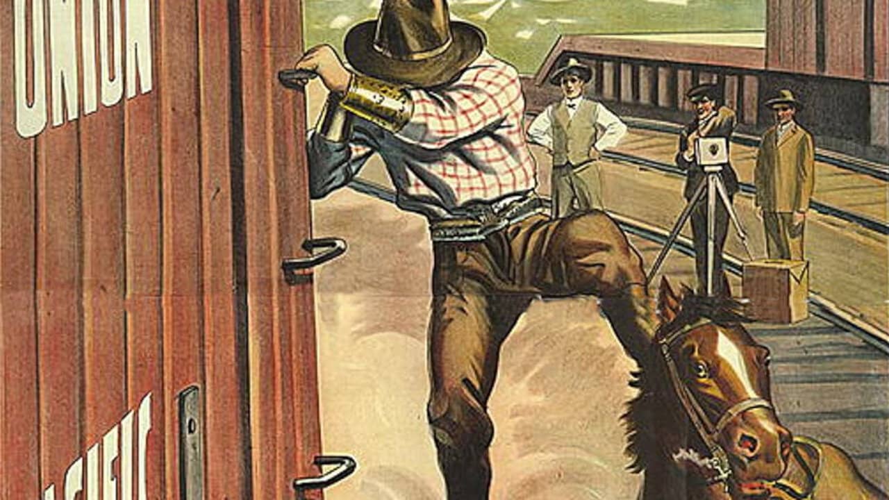 The Moving Picture Cowboy backdrop