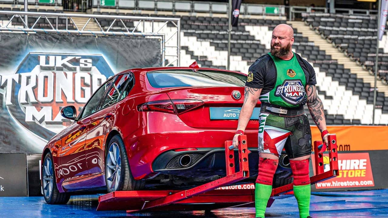 UK's Strongest Man backdrop