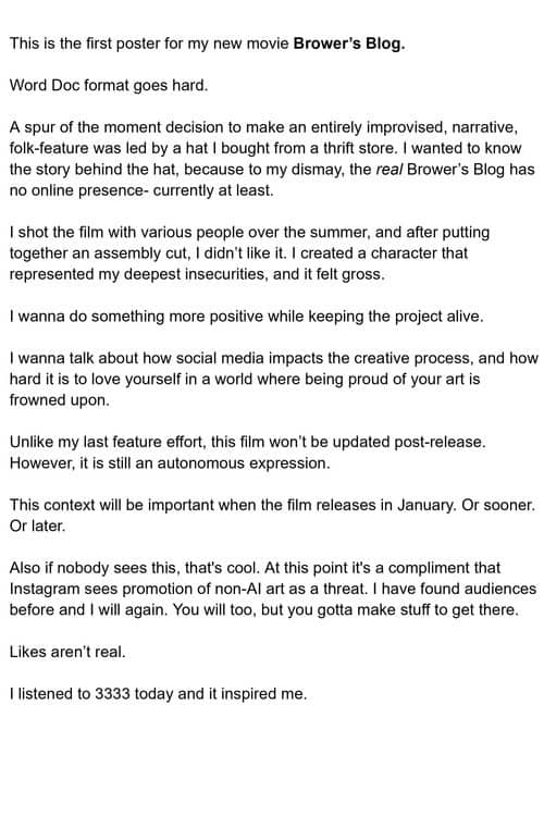 Brower's Blog