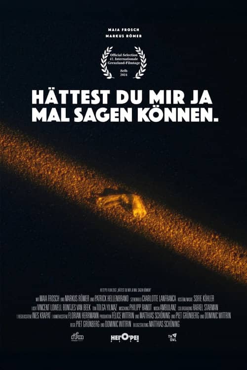 Hättest du mir ja mal sagen können