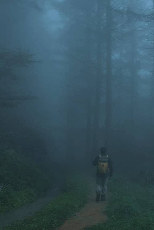 Men Wandering in the Mountain