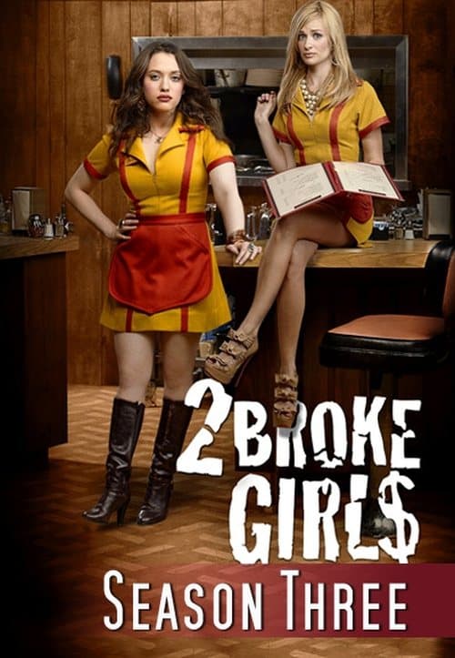 2 Broke Girls Season 3 poster