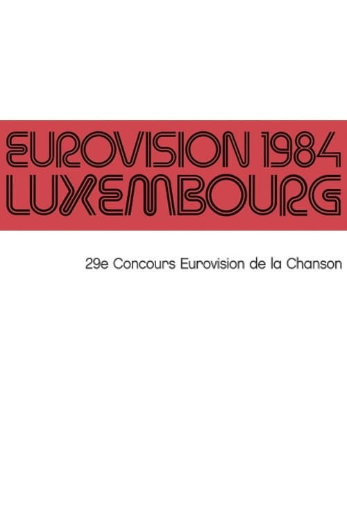 Eurovision Song Contest Luxembourg City 1984 poster