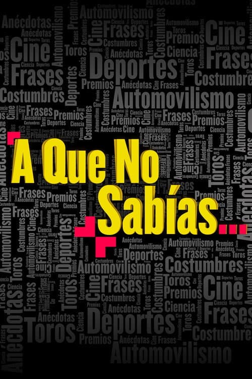 A que no sabías Season 1 poster