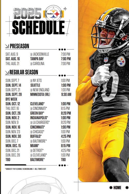 Pittsburgh Steelers 2025 poster