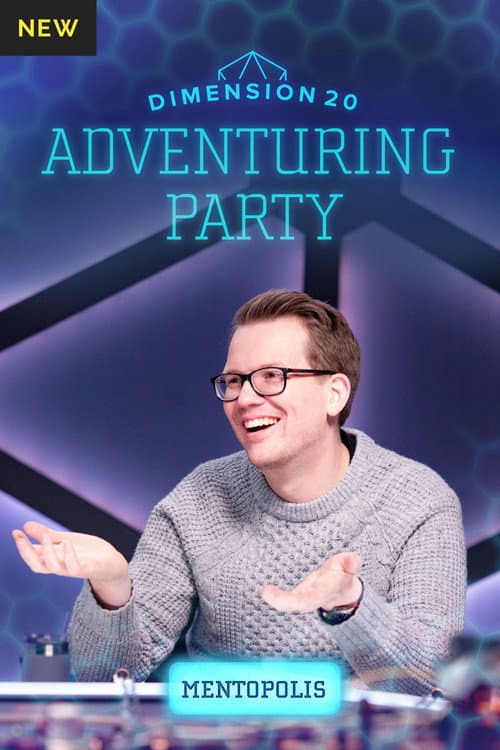 Dimension 20's Adventuring Party All About "Mentopolis" poster