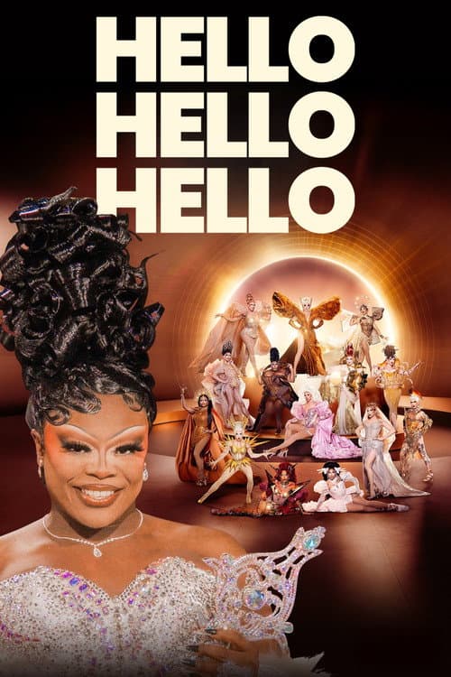 HELLO HELLO HELLO RuPaul's Drag Race Season 18 poster