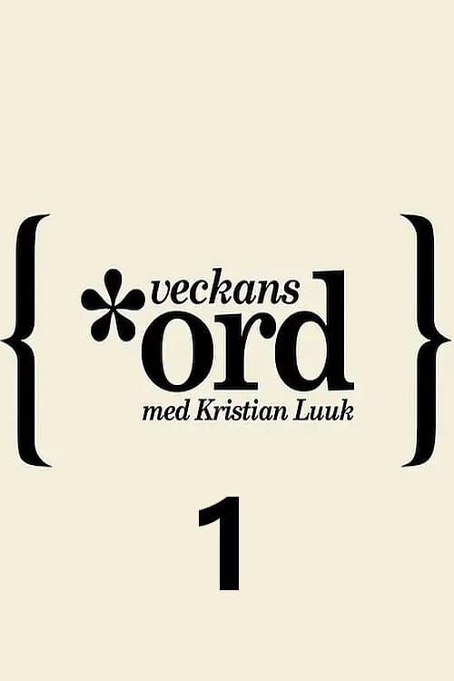 Veckans ord Season 1 poster