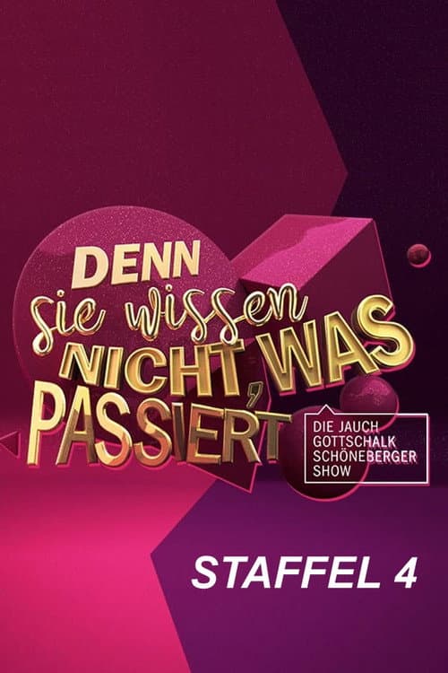 Denn sie wissen nicht, was passiert Season 4 poster