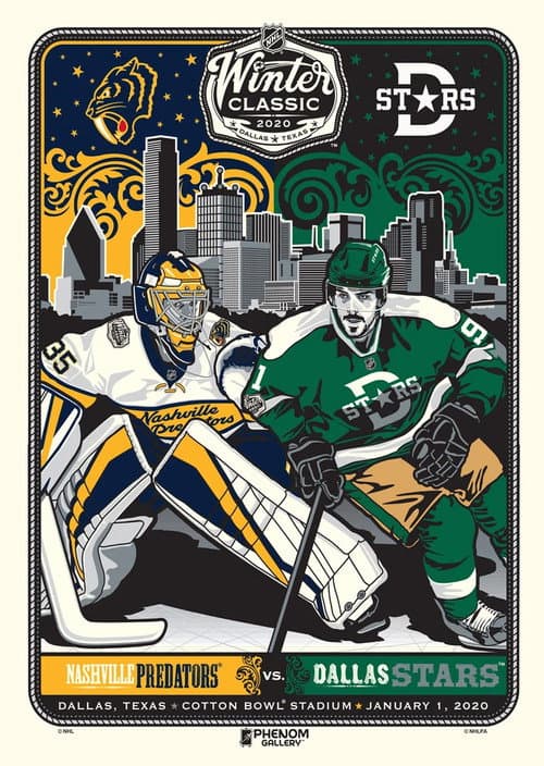 Road to the NHL Winter Classic 2020: Dallas Stars vs. Nashville Predators poster