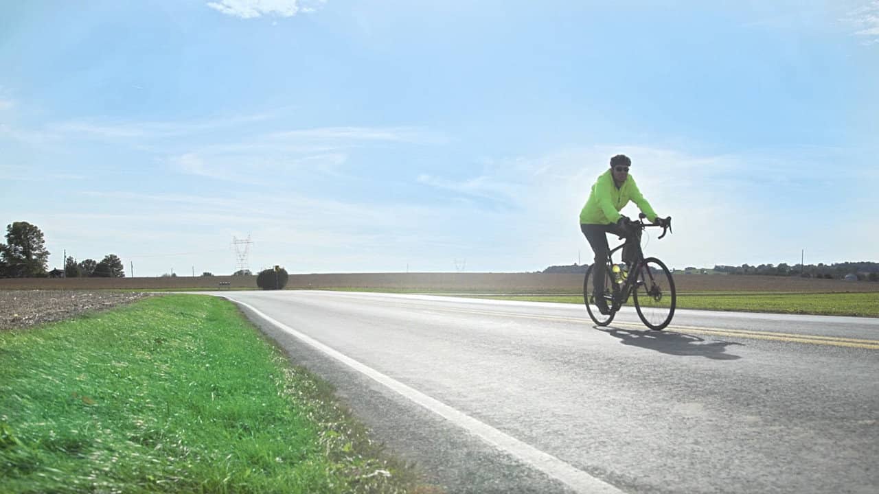 A Peloton of One backdrop