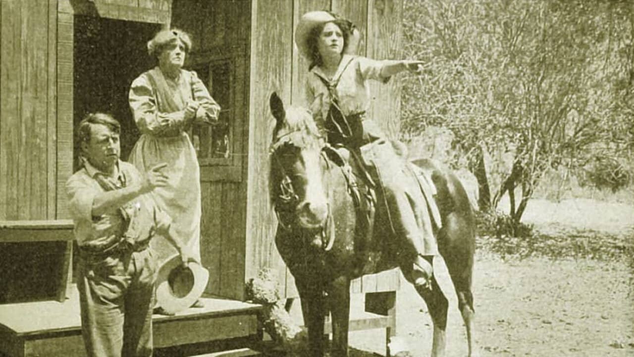 A Western Girl backdrop