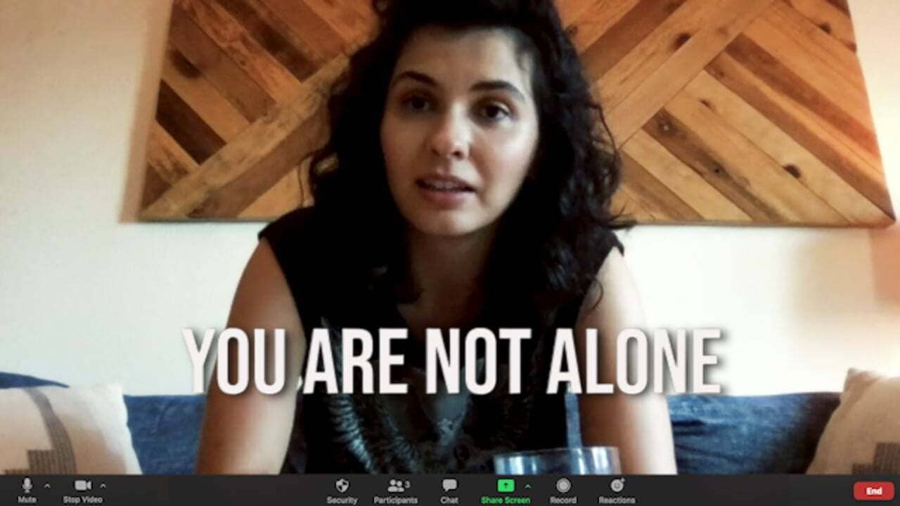 You Are Not Alone backdrop