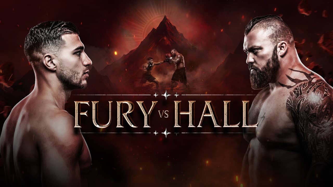 Tommy Fury vs. Eddie Hall backdrop