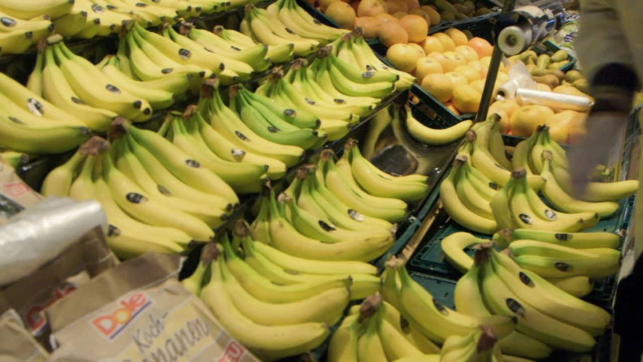 Billig. Billiger. Banane backdrop