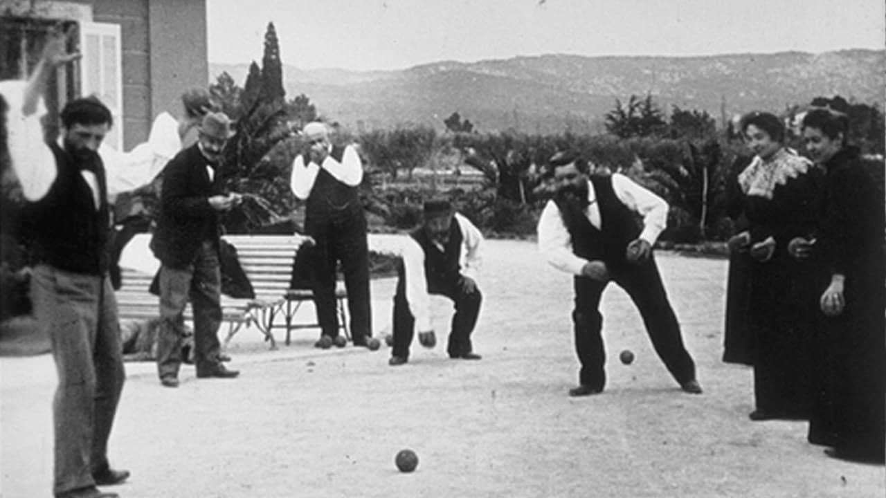 Partie de boules backdrop