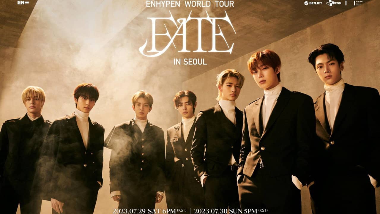 ENHYPEN WORLD TOUR 'FATE' IN SEOUL backdrop