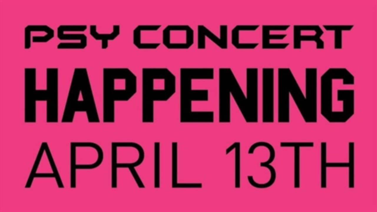PSY CONCERT HAPPENING 2013 backdrop