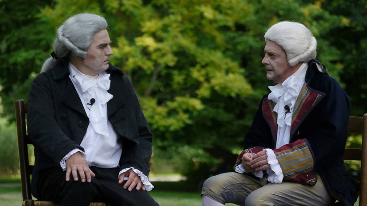 La Rencontre - Danton, Marat, Robespierre backdrop