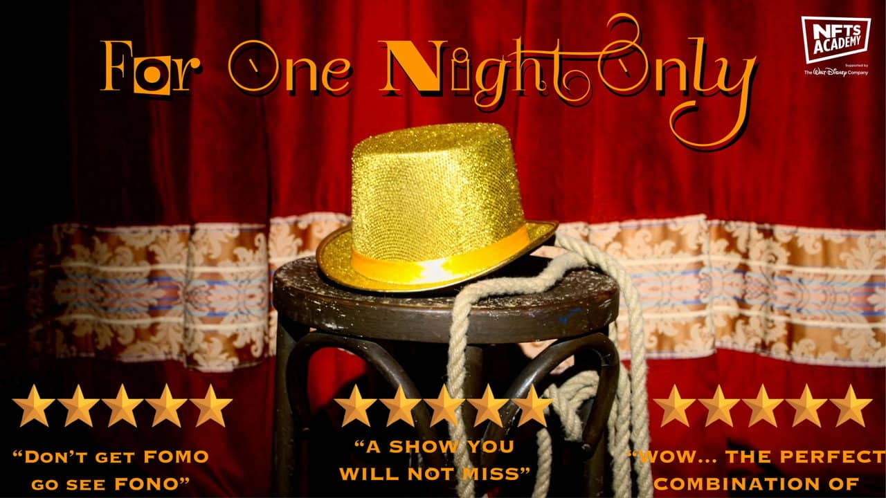 For One Night Only backdrop