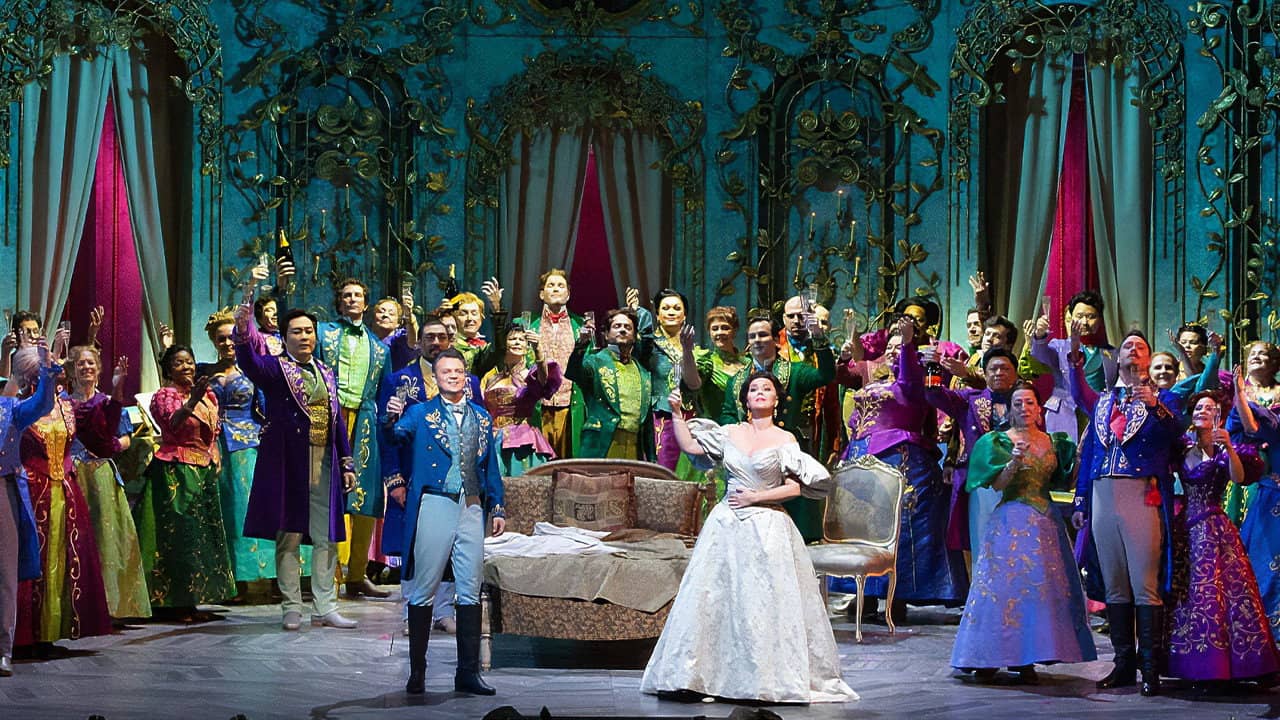 The Metropolitan Opera: La Traviata backdrop