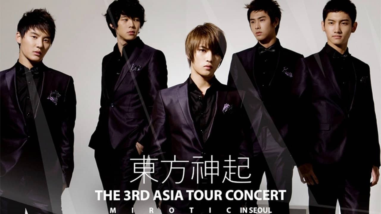 TVXQ! - The 3rd Asia Tour Concert ~MIROTIC In Seoul~ backdrop
