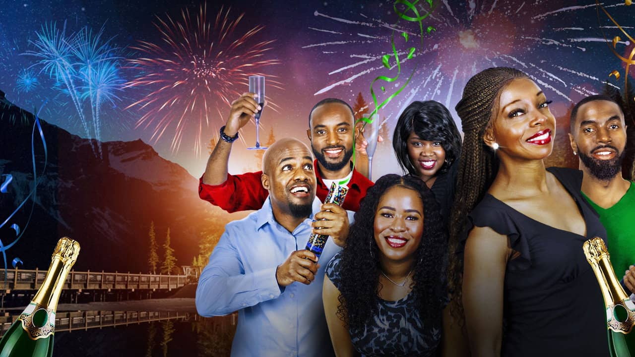 A Very Merry New Year backdrop
