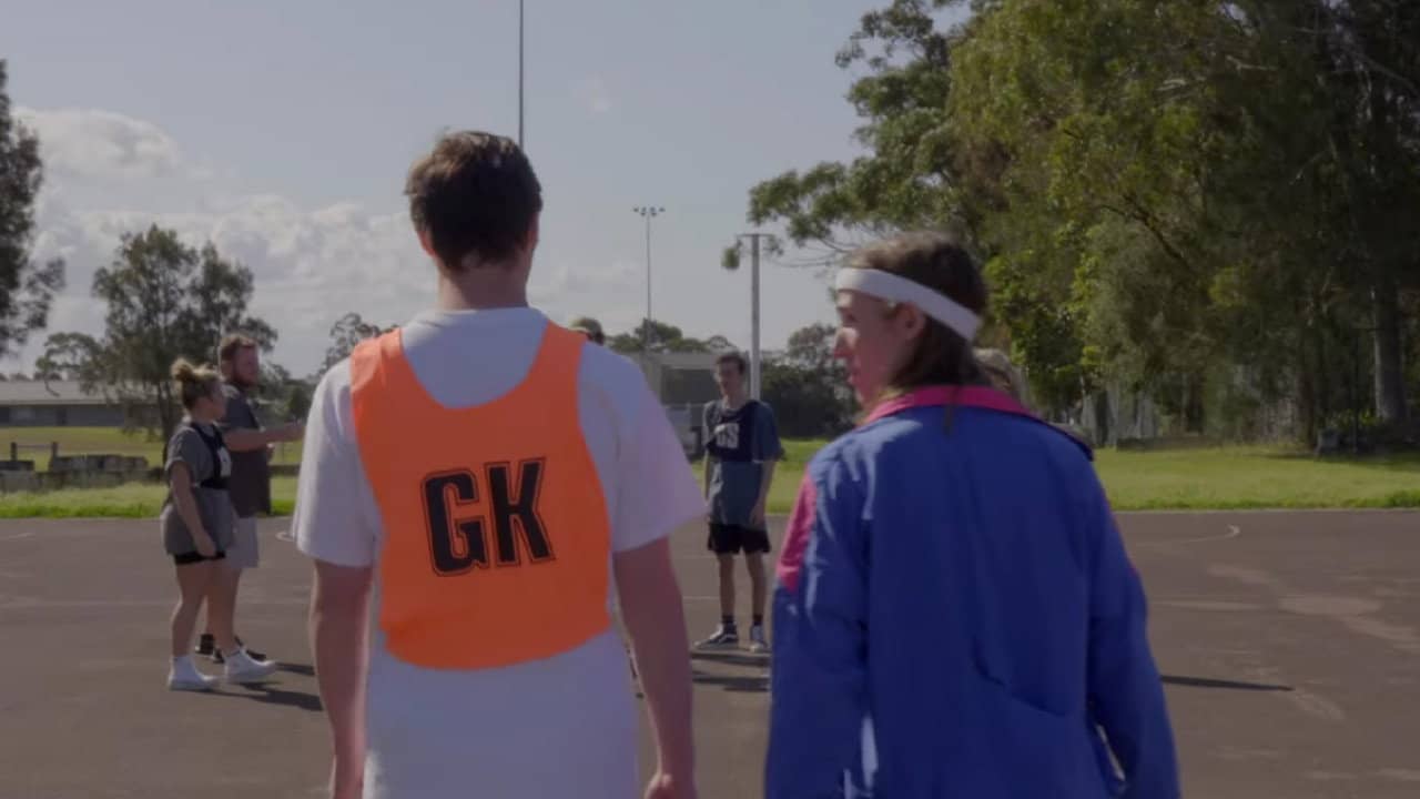 Netball Skies backdrop